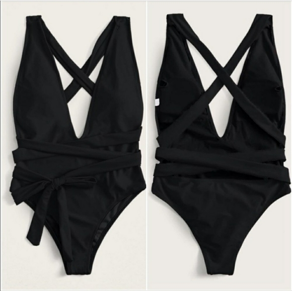 PLUNGING V NECK S SUIT - Picture 2 of 5